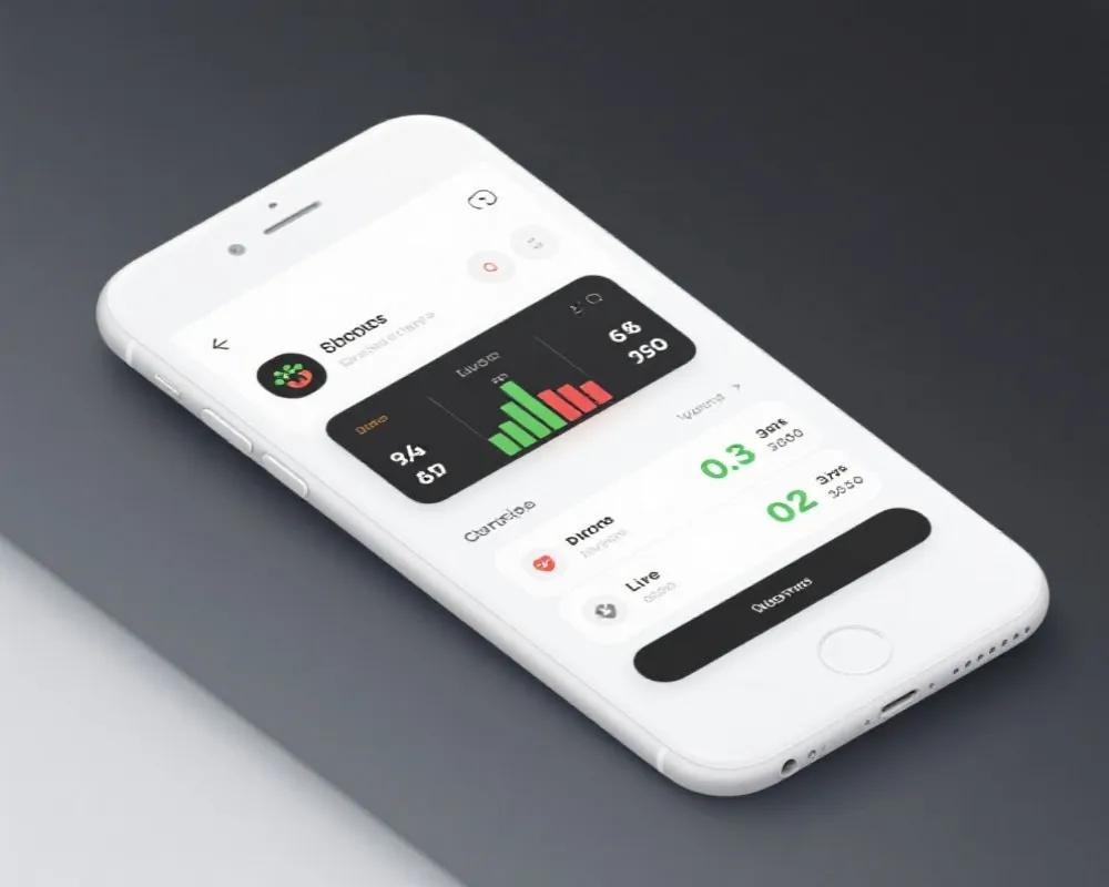 移动端赛事与数据界面示意